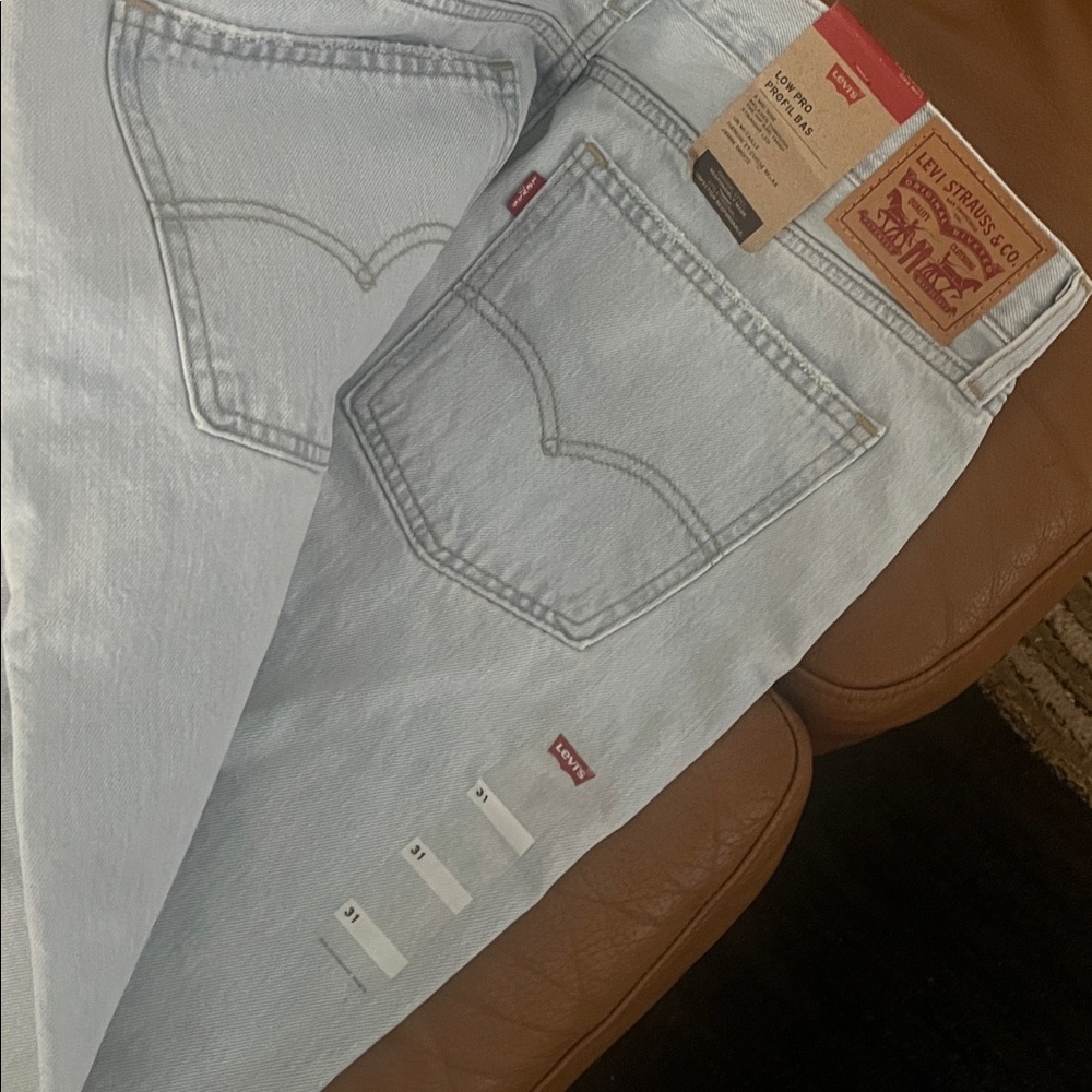 Levi's (31) Low Pro Profil Bas Mid Rise Straight distressed - Picture 13 of 13